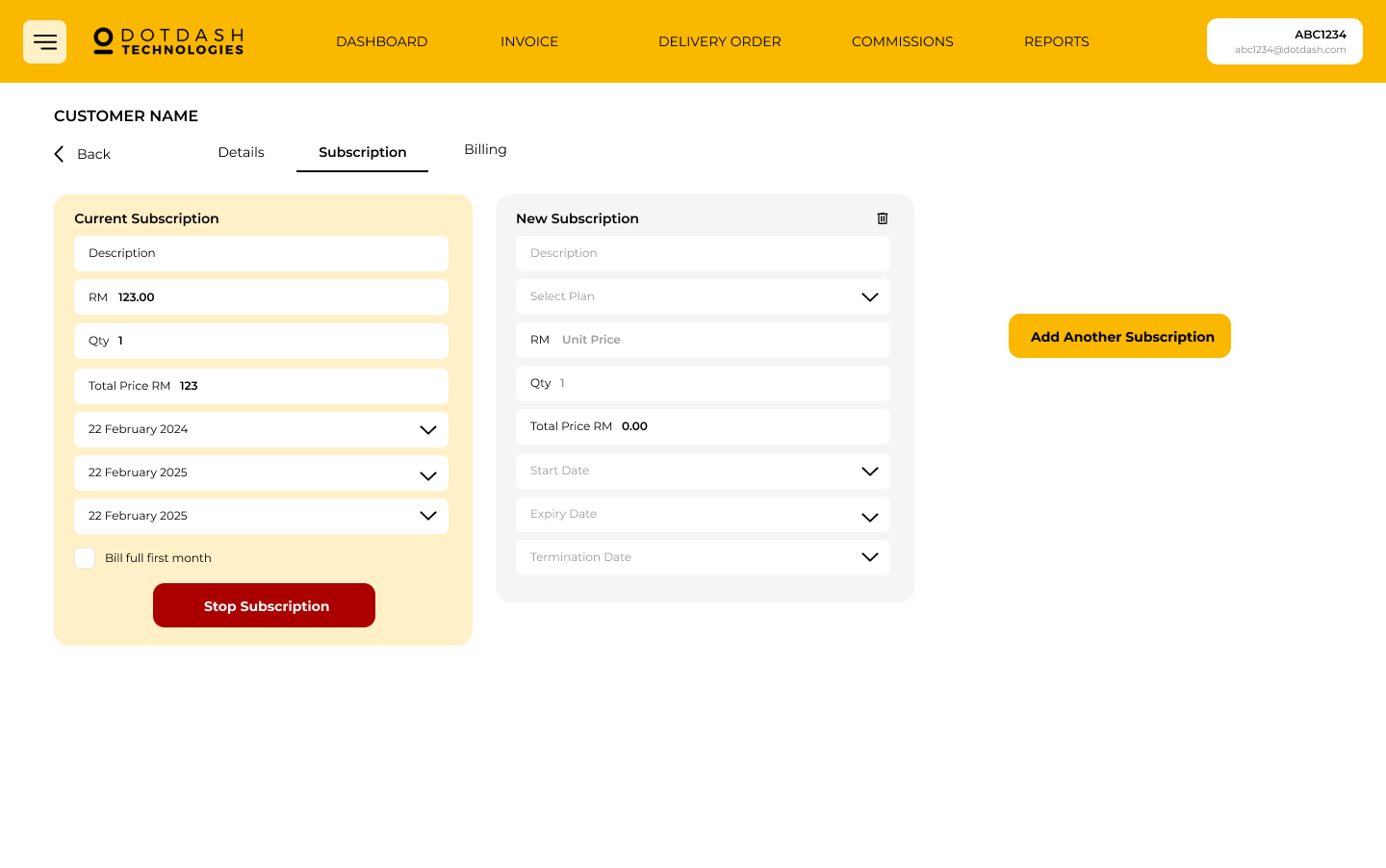 DotDash Invoicing & Billing System screenshot 3