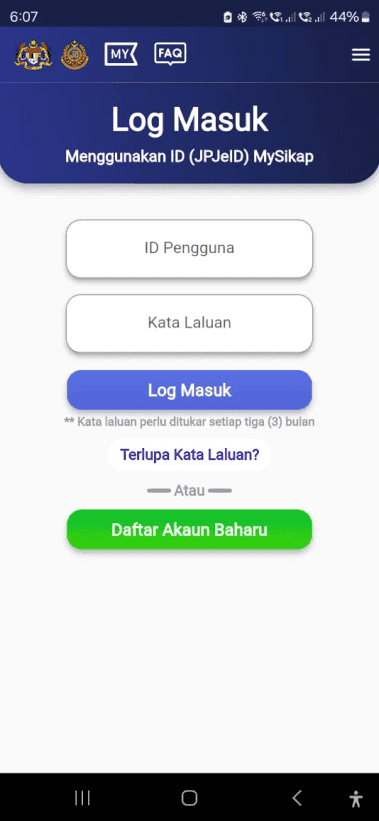MyJPJ screenshot 2